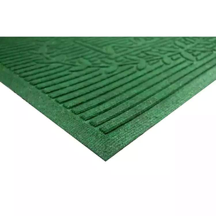 green_hello_ribbed_durable_doormat_2.webp Hello Ribbed Durable Doormat>Kirklands Home Shop