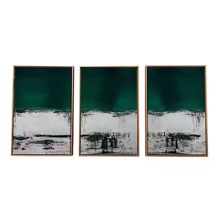 Green Malachite Canvas Art Prints, Set of 3>Kirklands Home Cheap