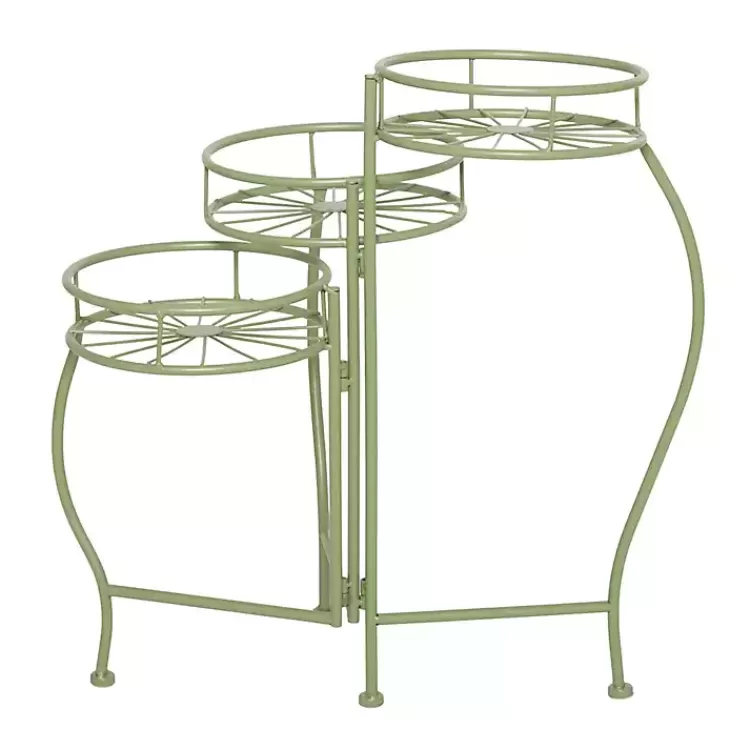 green_metal_starburst_tier_plant_stand_5.webp Metal Starburst 3-Tier Plant Stand>Kirklands Home Best