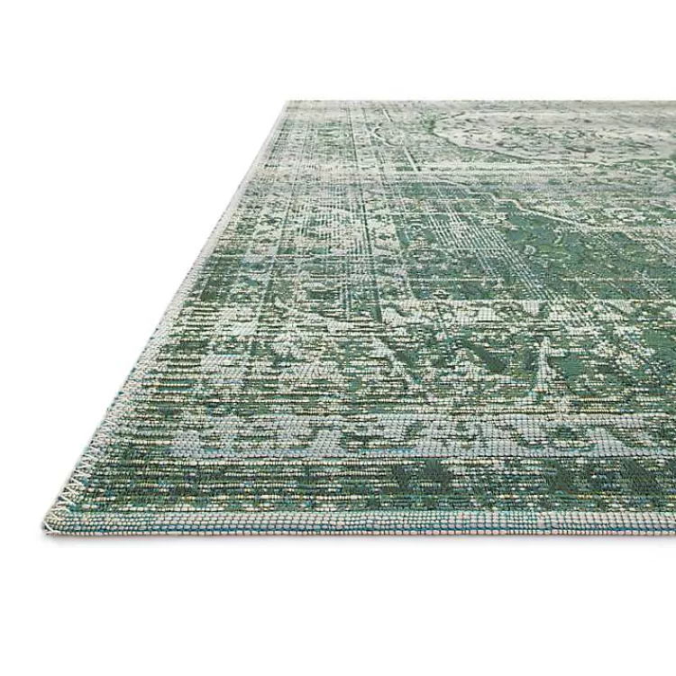 Mist Tribal Medallion Outdoor Rug, 6x9>Kirklands Home Store