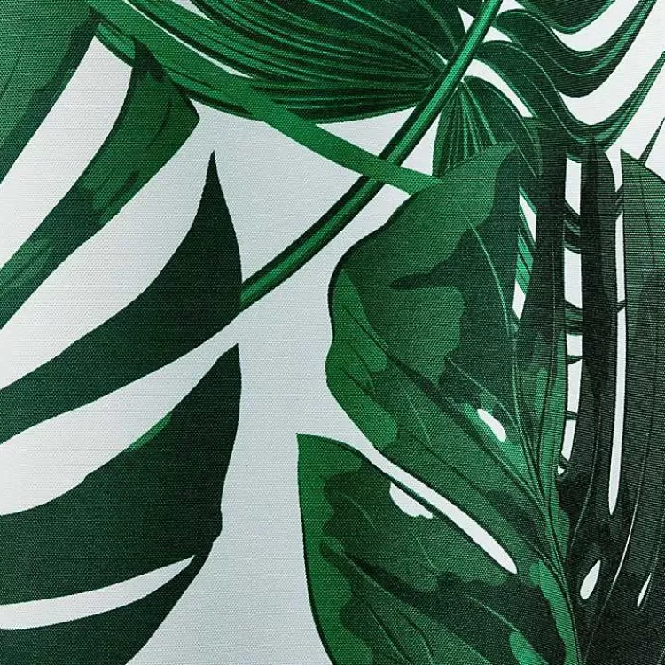 Green Palm Leaf Outdoor Curtain Panel Set, 96 in.>Kirklands Home New