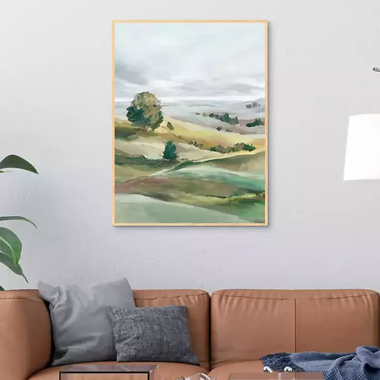 Green Pastures I Framed Canvas Art Print>Kirklands Home Discount