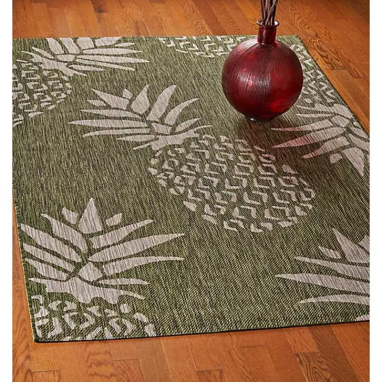 green_pineapple_indooroutdoor_area_rug_x_6.webp Pineapple Indoor/Outdoor Area Rug, 5x7>Kirklands Home Cheap