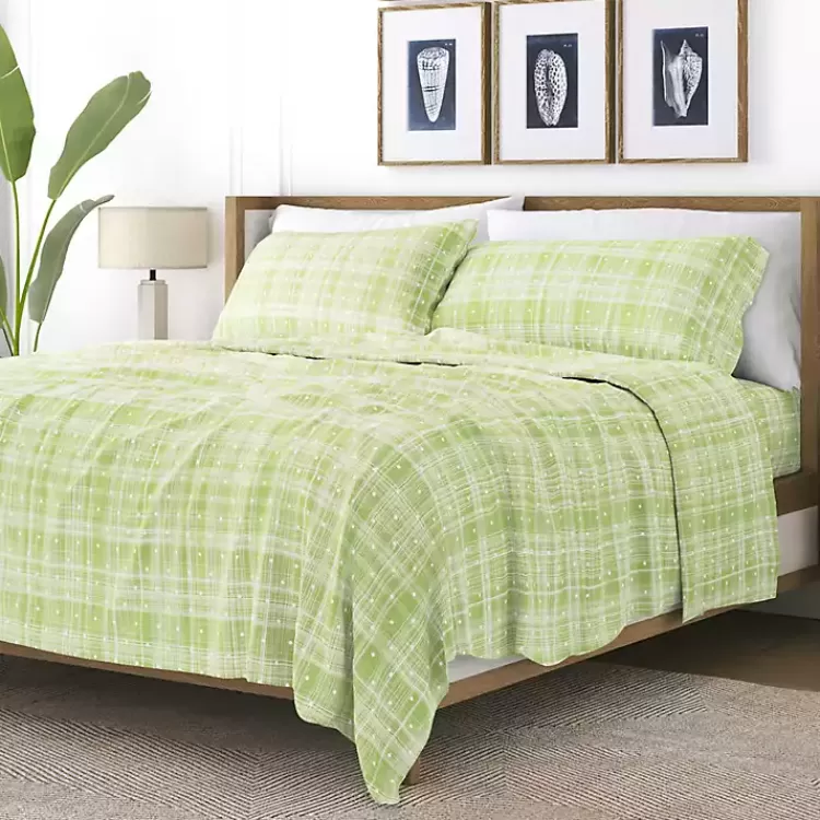 Plaid Polka Dot 3-pc. Twin Sheet Set>Kirklands Home Fashion