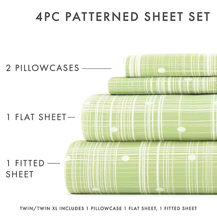 green_plaid_polka_dot_pc_twin_sheet_set_4.webp Plaid Polka Dot 3-pc. Twin Sheet Set>Kirklands Home Fashion