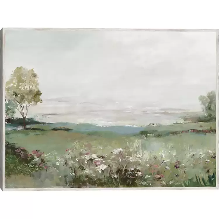 Green Prairie Field Framed Canvas Art Print>Kirklands Home Hot