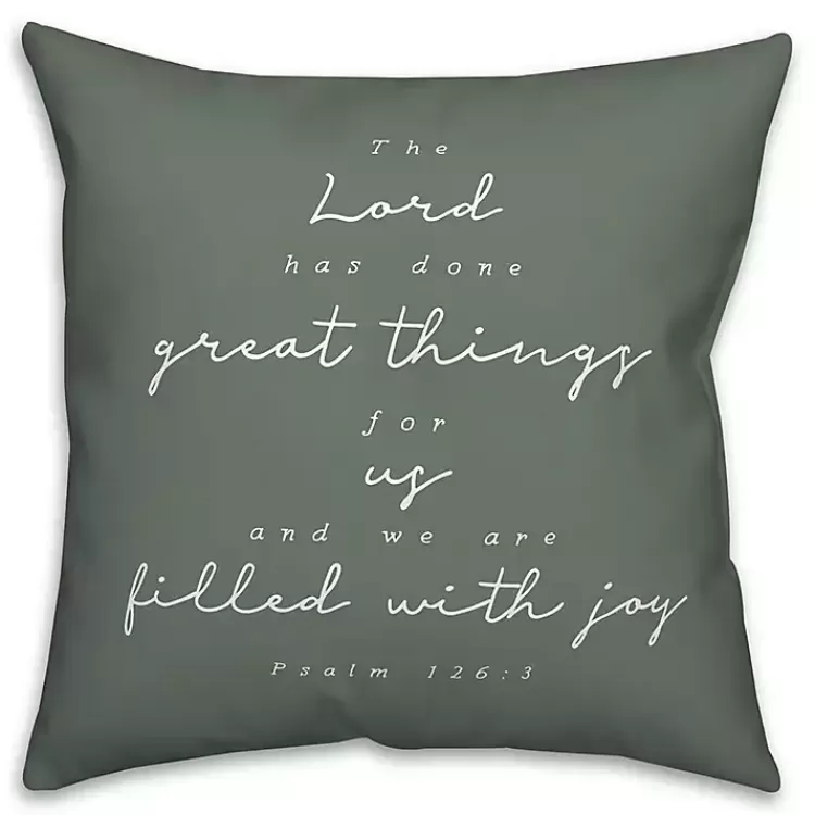 Psalm 126:3 Indoor/Outdoor Pillow>Kirklands Home Best