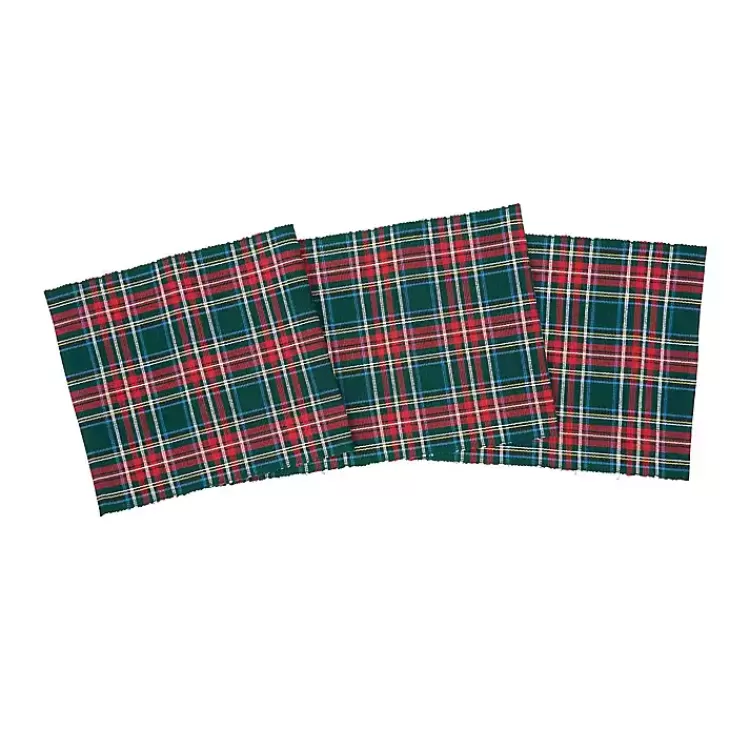 Red Jewel Plaid Christmas Table Runner>Kirklands Home Discount