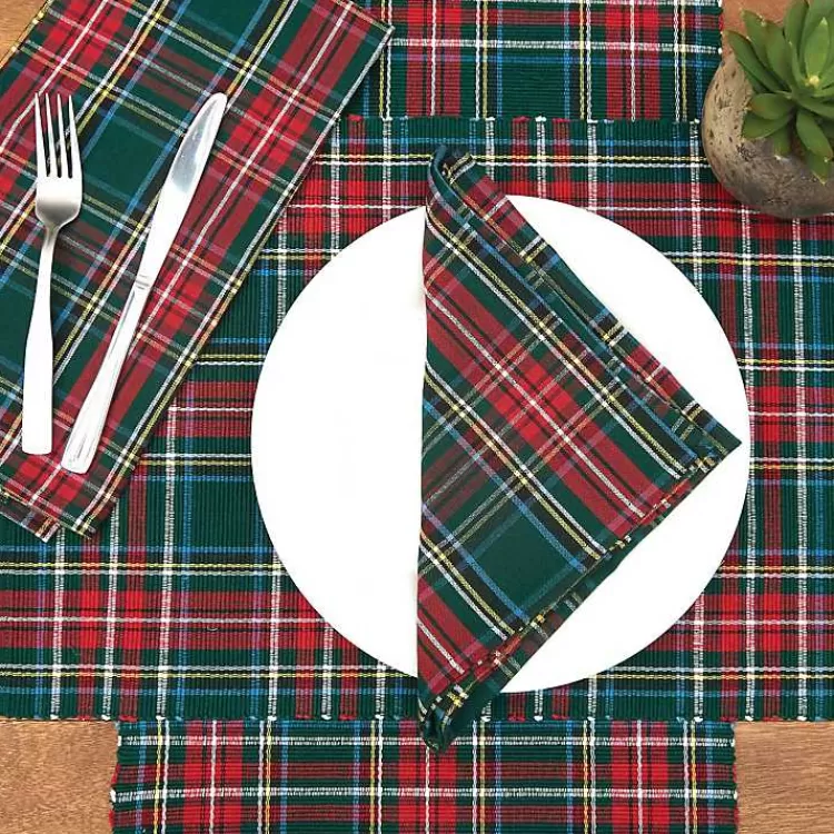 green_red_jewel_plaid_christmas_table_runner_2.webp Red Jewel Plaid Christmas Table Runner>Kirklands Home Discount