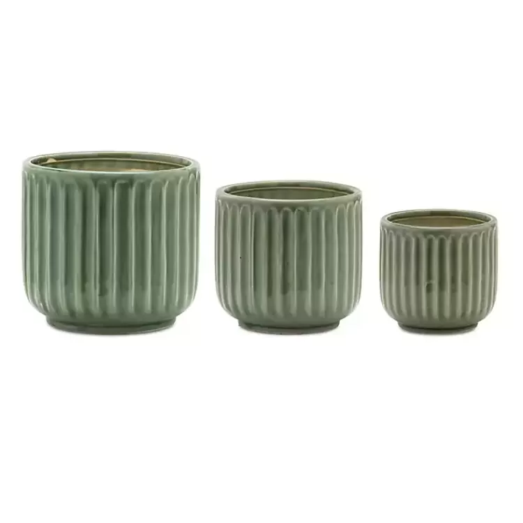 Ribbed Terracotta Planters, Set of 3>Kirklands Home Outlet