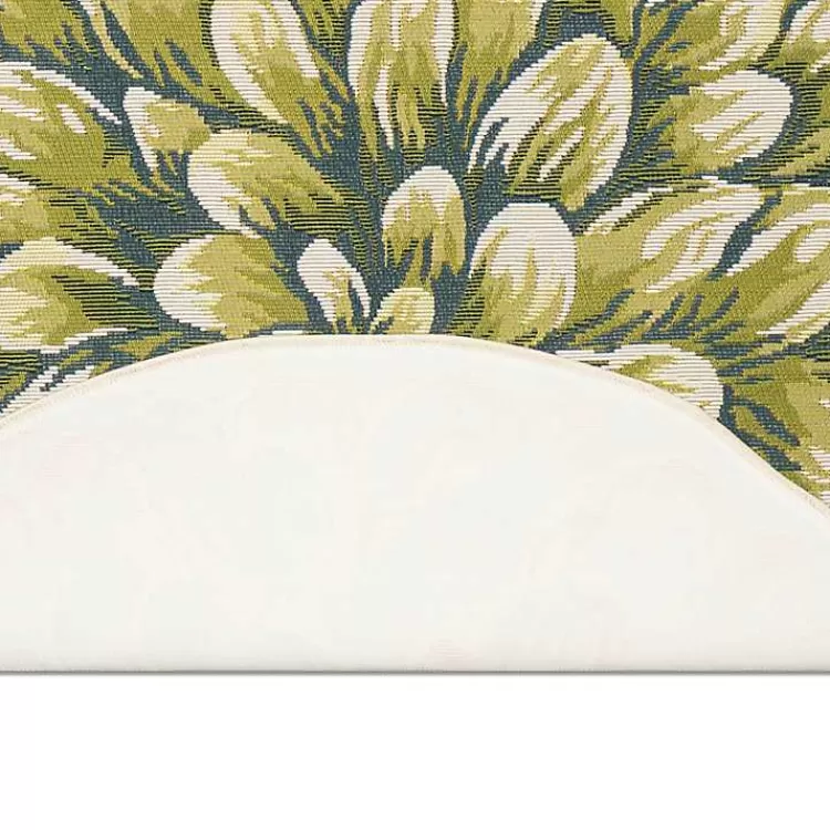 Round Floral Bloom Indoor/Outdoor Rug, 3x3>Kirklands Home Hot