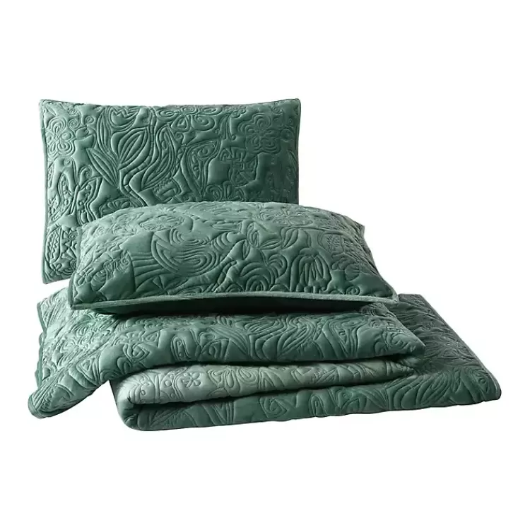 green_secret_garden_pc_fullqueen_quilt_set_2.webp Secret Garden 3-pc. Full/Queen Quilt Set>Kirklands Home Cheap