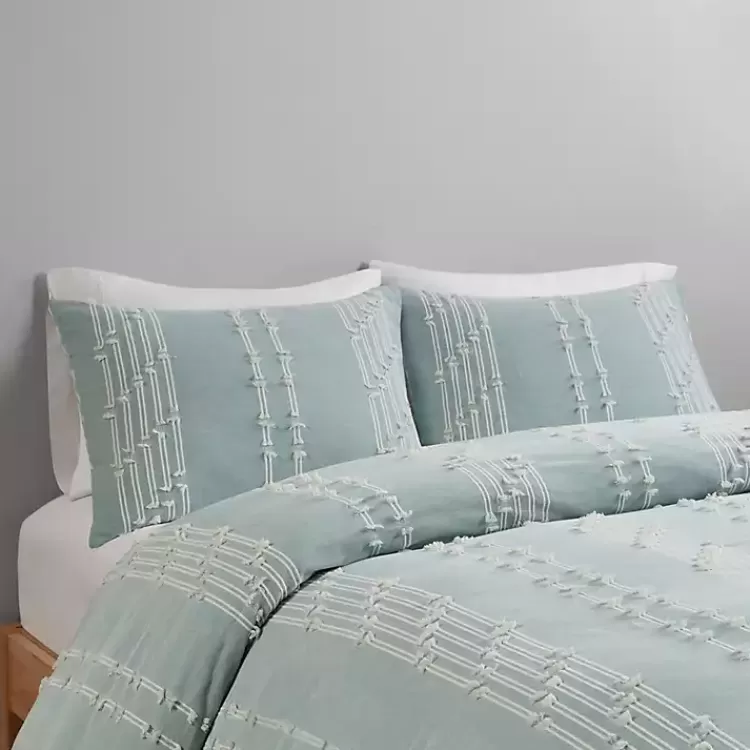 green_stripe_diamond_fullqueen_comforter_set_3.webp Stripe Diamond Full/Queen Comforter Set>Kirklands Home Discount