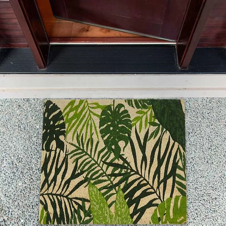 Tropical Fronds Doormat>Kirklands Home Shop