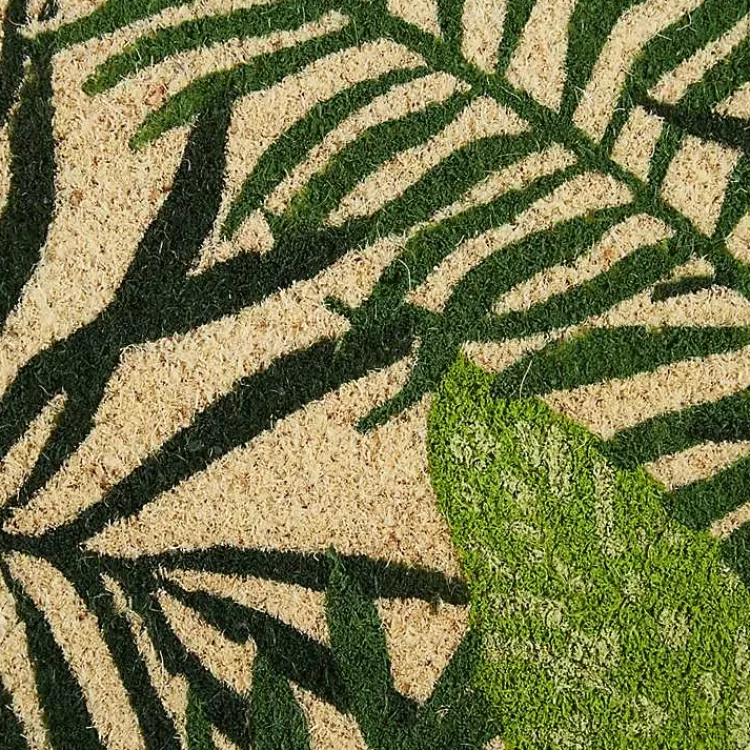 green_tropical_fronds_doormat_4.webp Tropical Fronds Doormat>Kirklands Home Shop