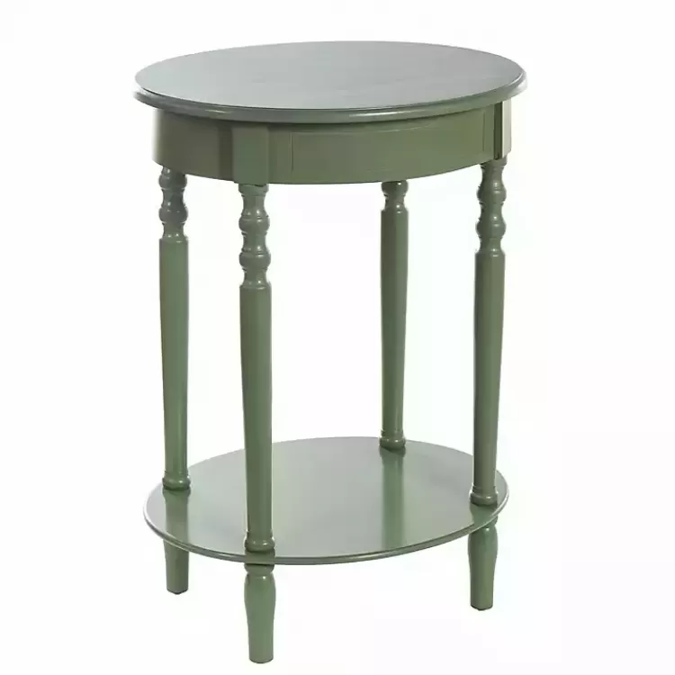 Wood Oval Emily Accent Table>Kirklands Home Discount