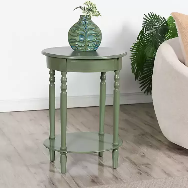 Wood Oval Emily Accent Table>Kirklands Home Discount