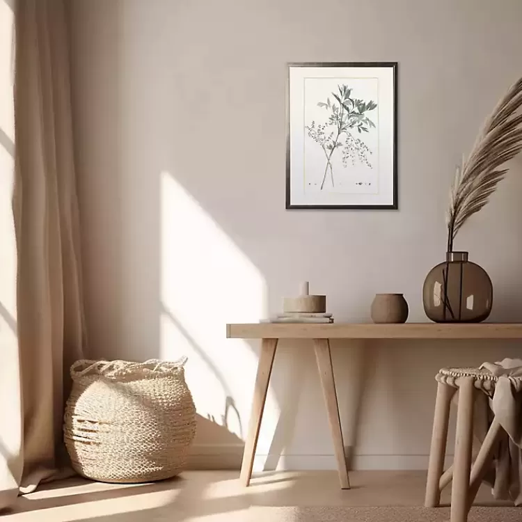 Greenery Botanical IV Pewter Framed Art Print>Kirklands Home Online