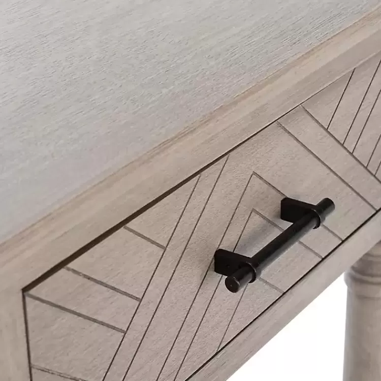 greige_chevron_drawer_console_table_3.webp Greige Chevron 2-Drawer Console Table>Kirklands Home Best Sale