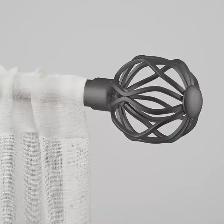 Gunmetal Open Sphere Curtain Rod, 72 in.>Kirklands Home Best