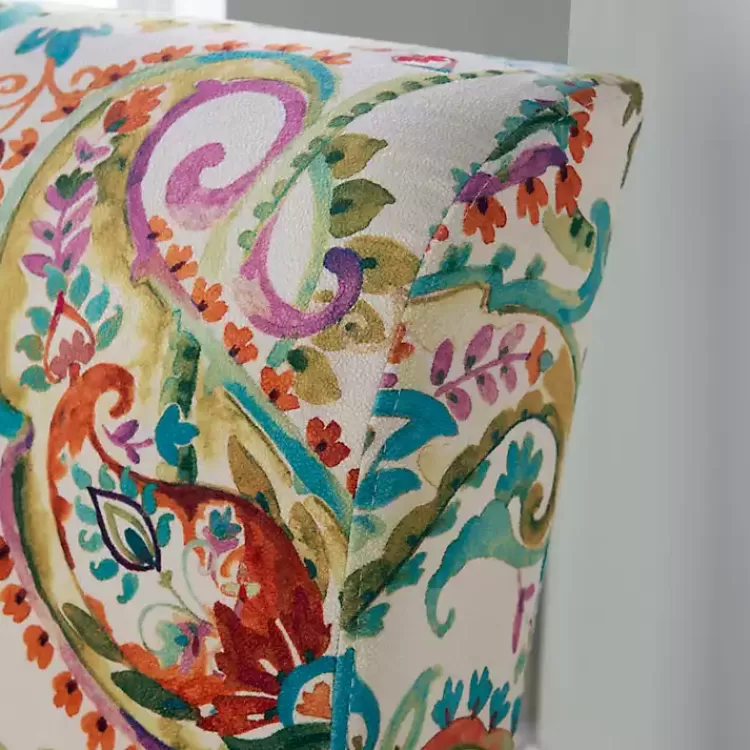 hailey_bright_paisley_curved_back_slipper_chair_3.webp Hailey Bright Paisley Curved Back Slipper Chair>Kirklands Home Cheap