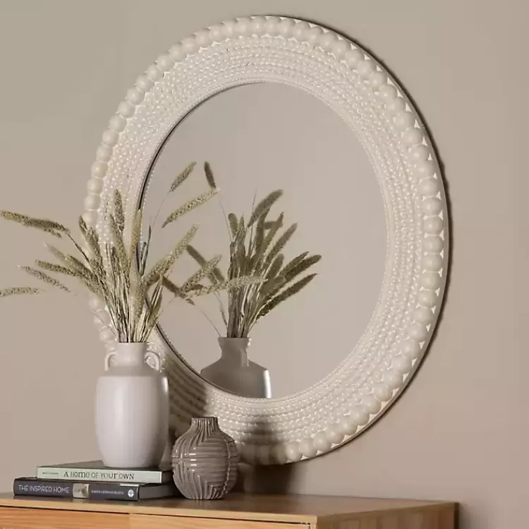 halle_pearl_white_wall_mirror_2.webp Halle Pearl Wall Mirror>Kirklands Home Cheap