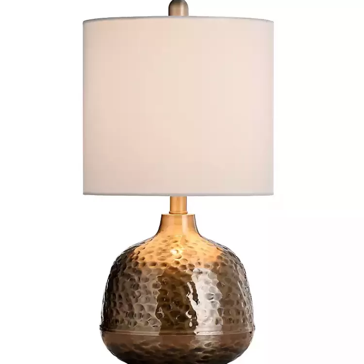 Hammered Brass Accent Table Lamp>Kirklands Home Online