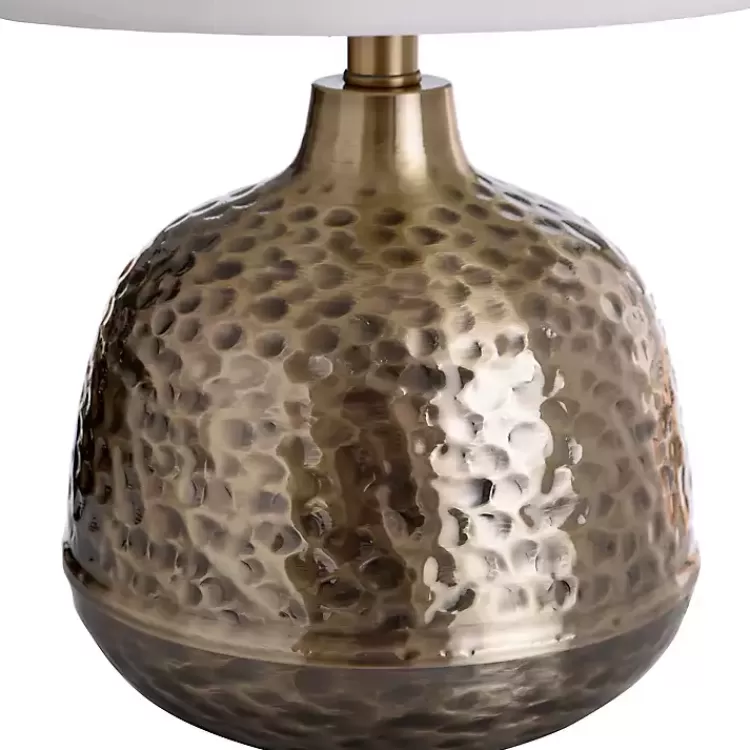 hammered_brass_accent_table_lamp_3.webp Hammered Brass Accent Table Lamp>Kirklands Home Online