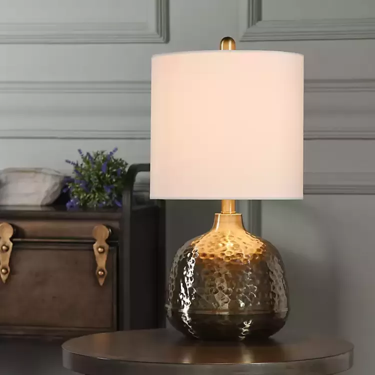 hammered_brass_accent_table_lamp_4.webp Hammered Brass Accent Table Lamp>Kirklands Home Online