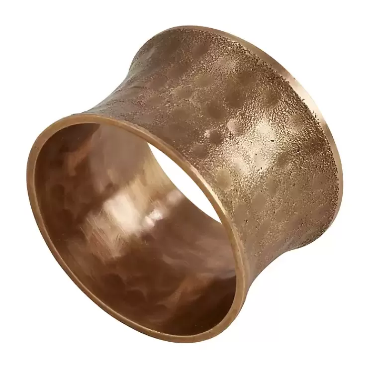 Hammered Brass Inverted Napkin Rings, Set of 4>Kirklands Home Best