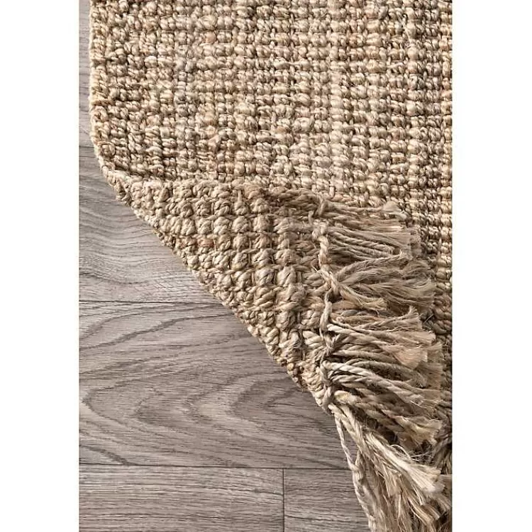 Hand Woven Chunky Loop Natural Jute Area Rug, 5x7>Kirklands Home Online