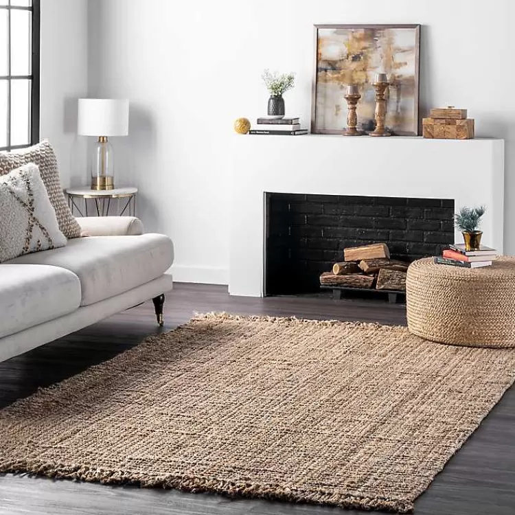 Hand Woven Looped Natural Jute Area Rug, 9x12>Kirklands Home Hot