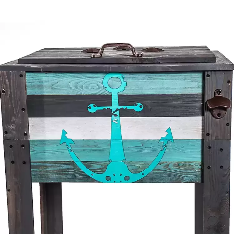 handcrafted_wood_anchor_outdoor_patio_cooler_2.webp Handcrafted Wood Anchor Outdoor Patio Cooler>Kirklands Home Store