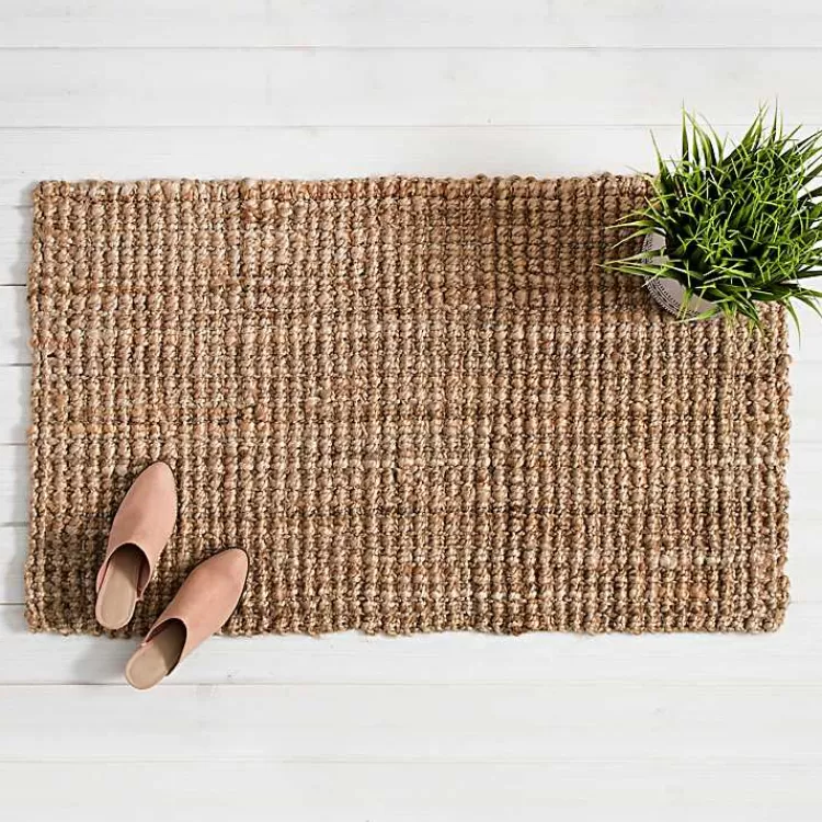 Handspun Jute Boucle Scatter Rug>Kirklands Home Flash Sale