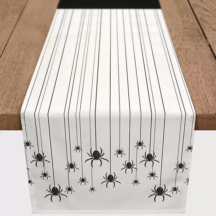 Hanging Spiders Halloween Table Runner>Kirklands Home Sale
