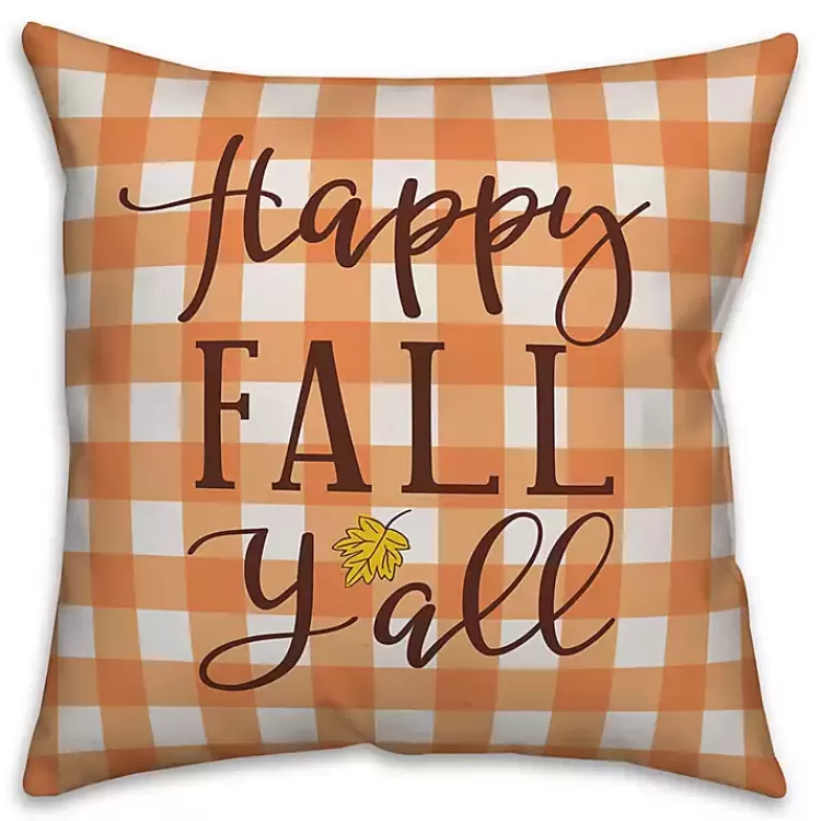 Happy Fall Y'all Double Sided Outdoor Pillow>Kirklands Home Best
