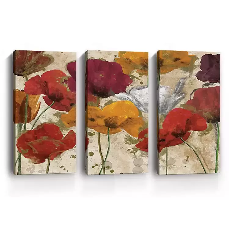 happy_flowers_canvas_art_prints_set_of__2.webp Happy Flowers Canvas Art Prints, Set of 3>Kirklands Home Store