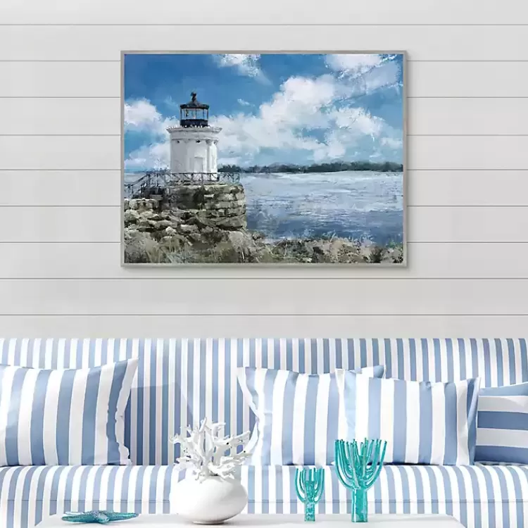 Harbor Watch Framed Canvas Art Print>Kirklands Home Discount