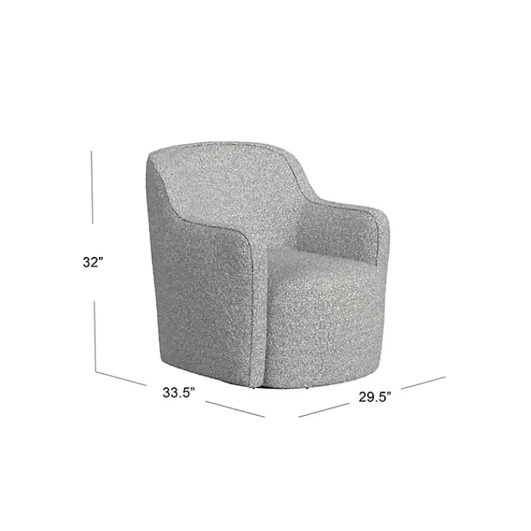 heather_gray_boucle_swivel_barrel_accent_chair_4.webp Heather Boucle Swivel Barrel Accent Chair>Kirklands Home Clearance