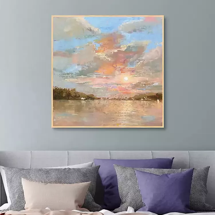 Heavenly Glow Framed Canvas Art Print>Kirklands Home Cheap