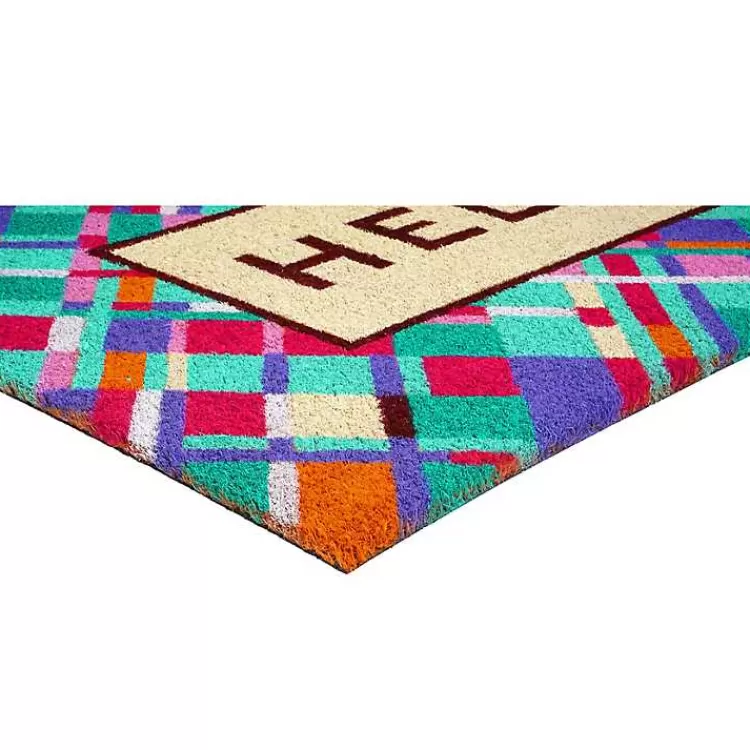 hello_colorful_diamond_doormat_3.webp Hello Colorful Diamond Doormat>Kirklands Home Sale