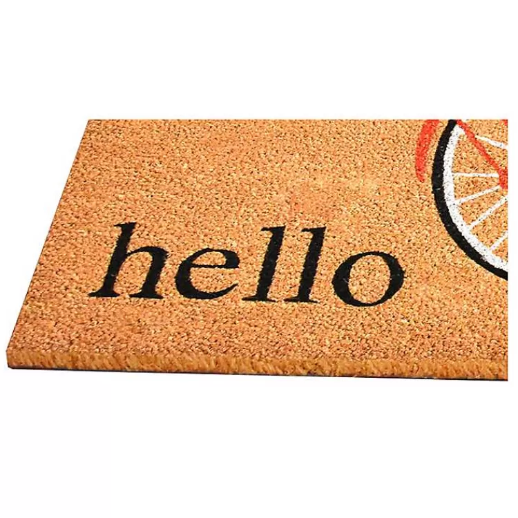 hello_floral_bicycle_doormat_3.webp Hello Floral Bicycle Doormat>Kirklands Home Best