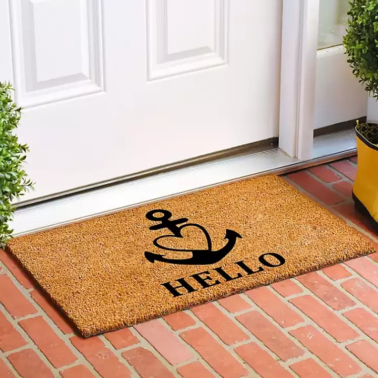 Hello Heart Anchor Doormat>Kirklands Home Cheap