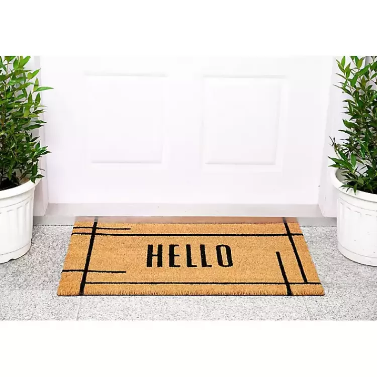 hello_natural_linear_doormat_2.webp Hello Natural Linear Doormat>Kirklands Home Store