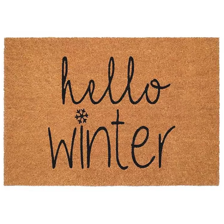 Hello Winter Coir Doormat>Kirklands Home Sale