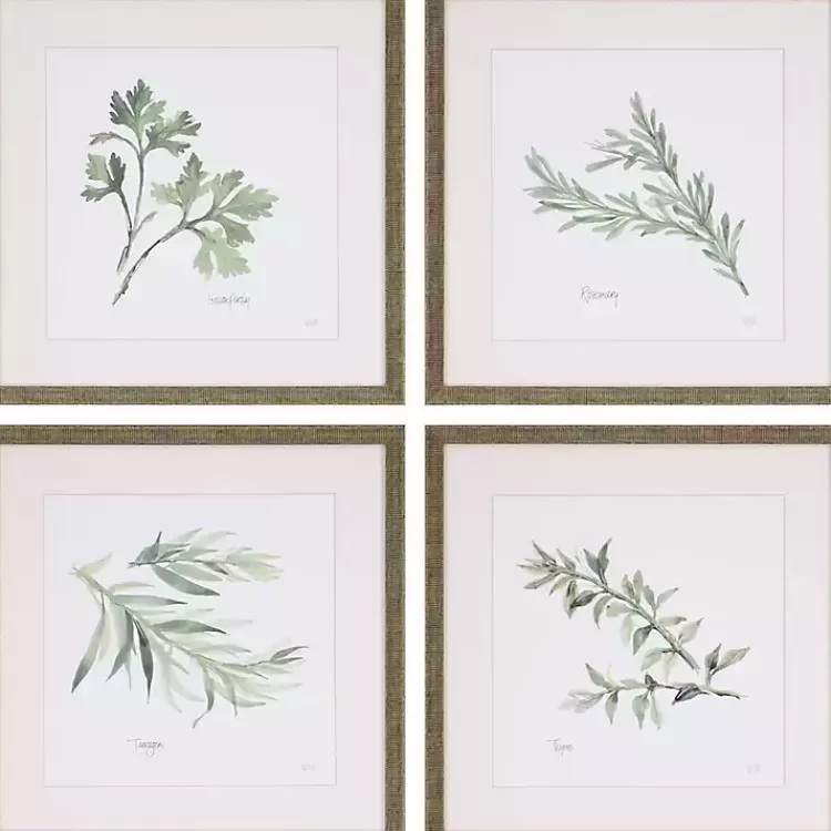 Herbs 4-pc. Gold Framed Art Print Set>Kirklands Home Discount