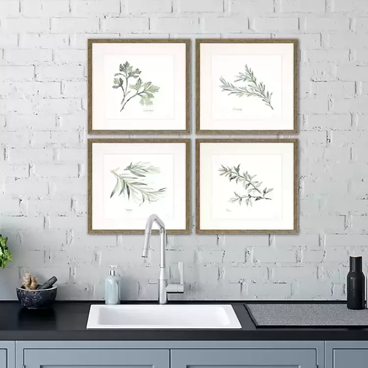 Herbs 4-pc. Gold Framed Art Print Set>Kirklands Home Discount