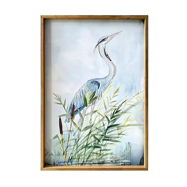 Heron Wood Framed Canvas Art Print>Kirklands Home Flash Sale