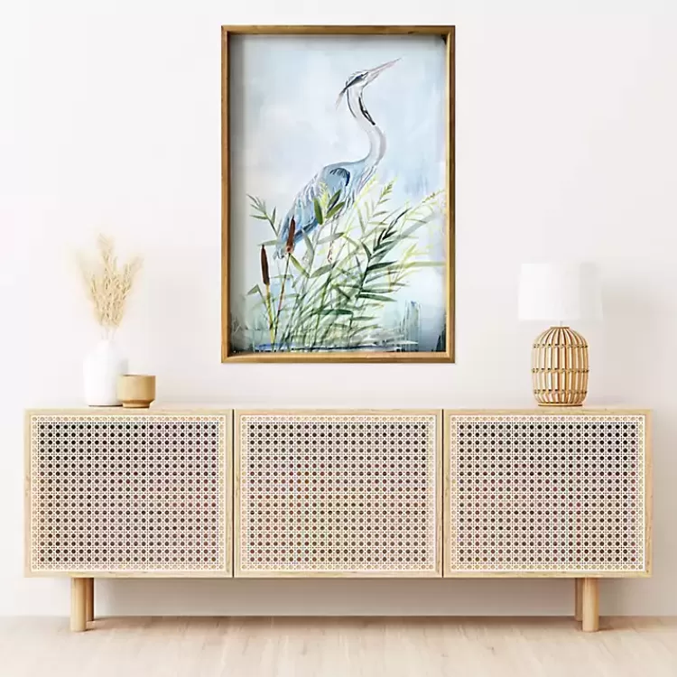 Heron Wood Framed Canvas Art Print>Kirklands Home Flash Sale
