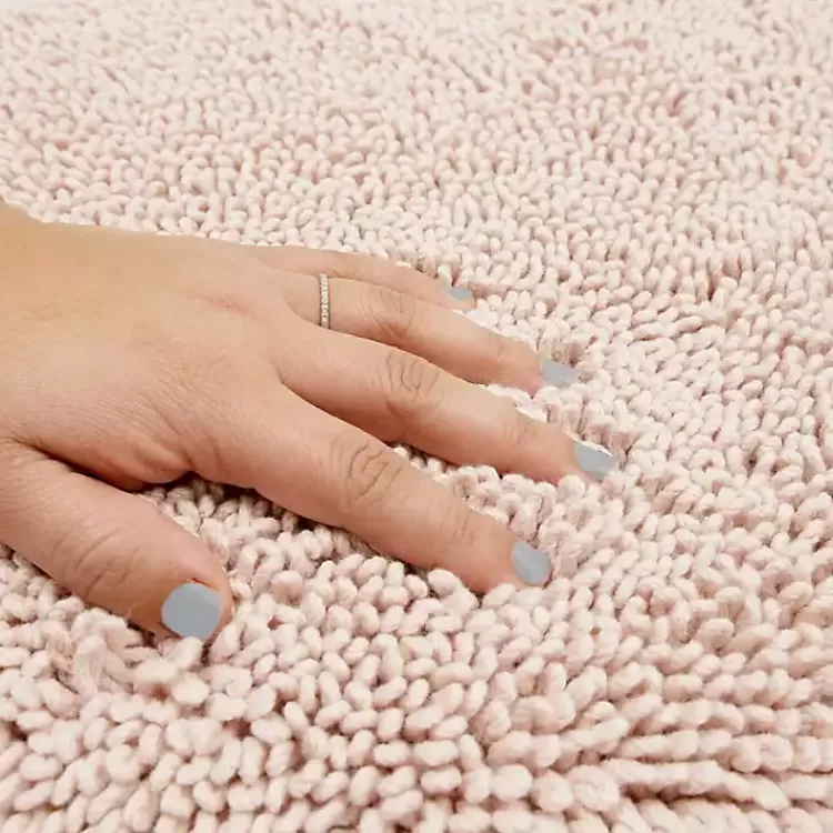 high_pile_blush_cotton_nonskid_classic_bath_mat_2.webp High Pile Blush Cotton Non-Skid Classic Bath Mat>Kirklands Home New